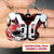 American Football Shoulder Pads, Helmet Personalized Acrylic Keychain  2 Sided Print, UOND