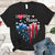 I Love Being Nana Patriotic Heart Personalized Shirt For Grandma TRHN HN98