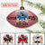 Personalized Football Acrylic Ornament 2 Sides Print, UOND, Made By Acrylic And The 2 Sides Are The Same