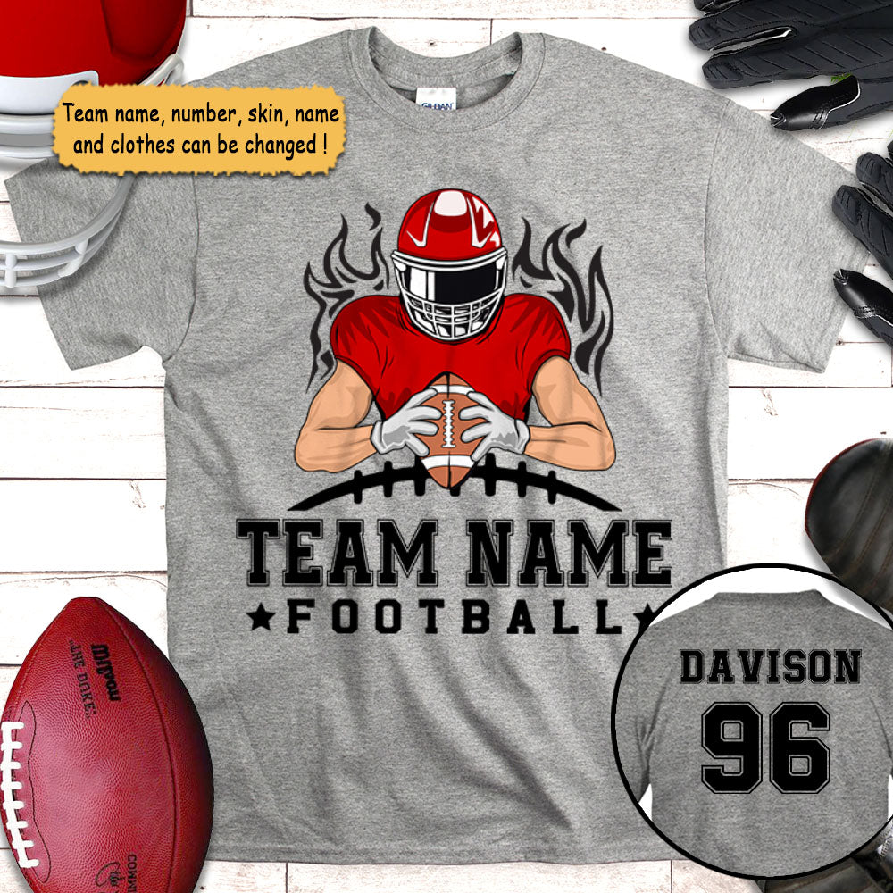 Football Team Personalized Shirt (Without Player Name On Frontside), UOND
