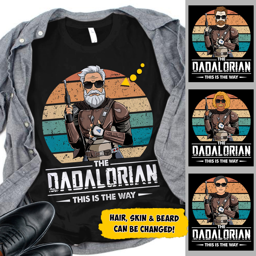 Dadalorian Personalized Shirt For Dad, Daddy Shirt, UOND