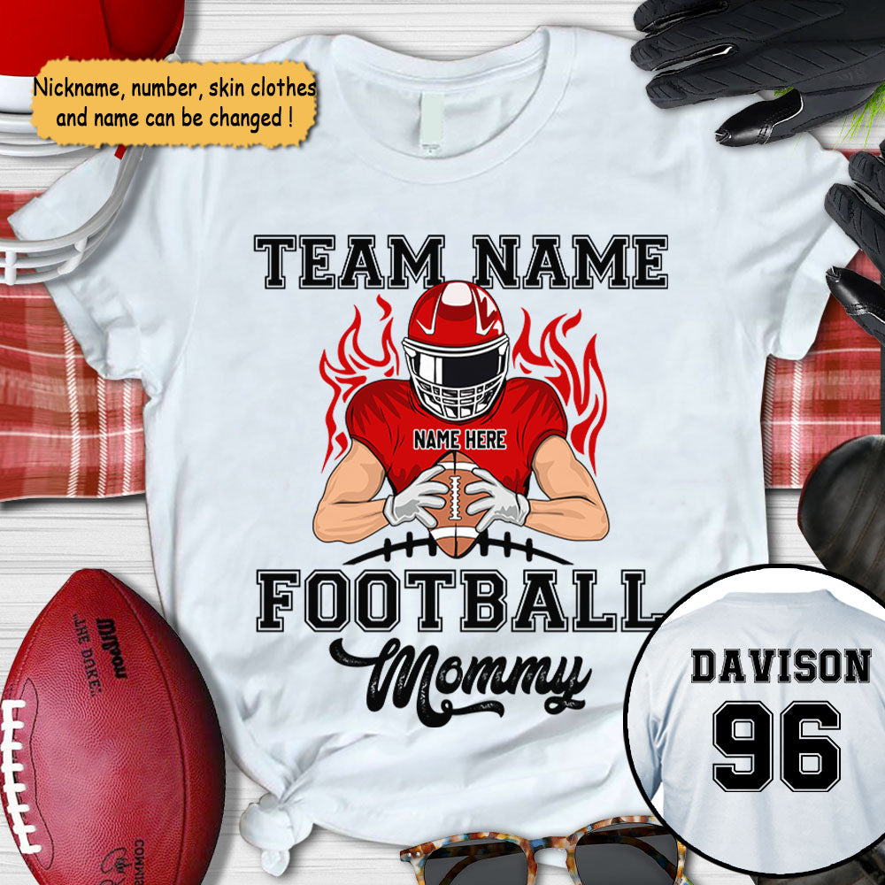 Football Mom Dad Grandma Grandpa Girlfriend Wife Personalized Shirts, UOND
