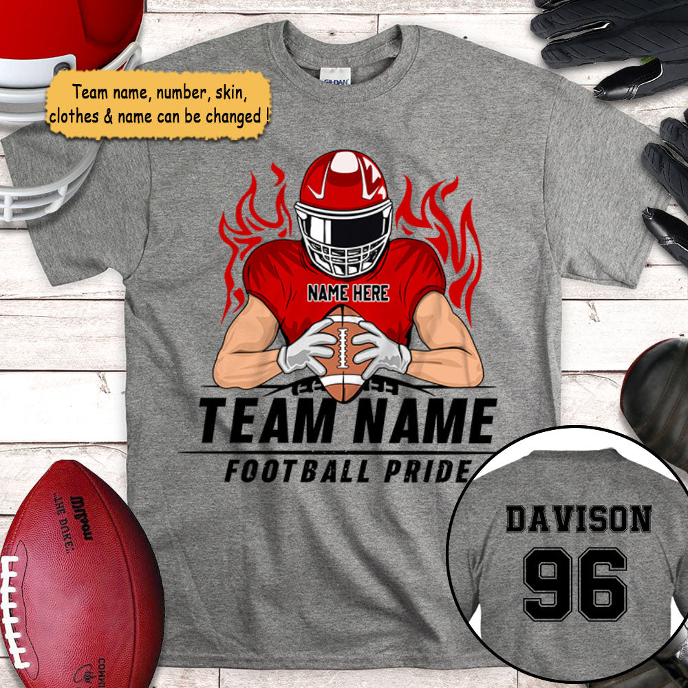 Personalized Football Shirts Custom Football Dad Shirt Personalized Football Mom Team Pride Custom Ver 2, UOND