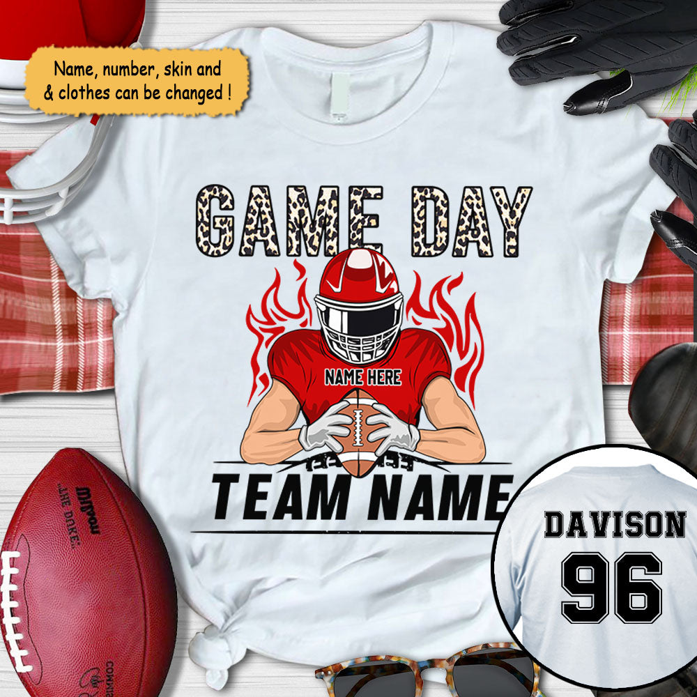 Game Day Football Mom Dad Grandma Grandpa Girlfriend Wife Life Personalized Shirts, UOND